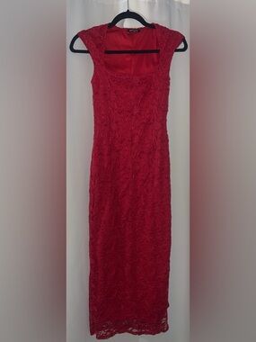 bebe Red Lace Dress